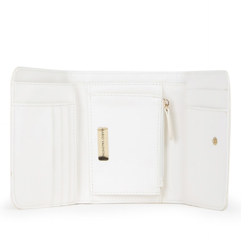 Geldbörse Brixton Bianco, Farbe: weiß, Marke: Valentino Bags, EAN: 8054942261335, Abmessungen in cm: 14.5x11x3, Bild 4 von 4