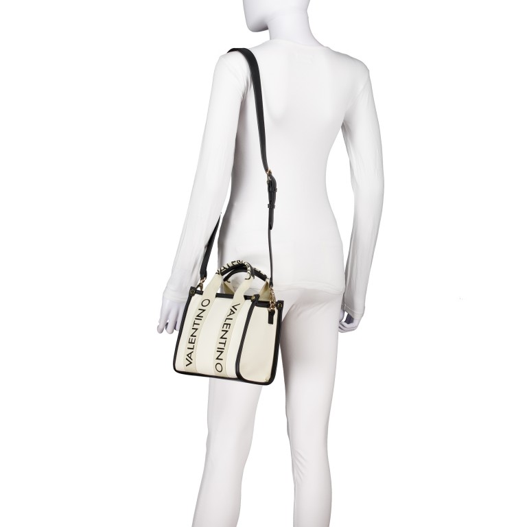 Handtasche Candle Naturale Nero, Farbe: beige, Marke: Valentino Bags, EAN: 8054942642509, Abmessungen in cm: 20.5x19x8, Bild 5 von 7