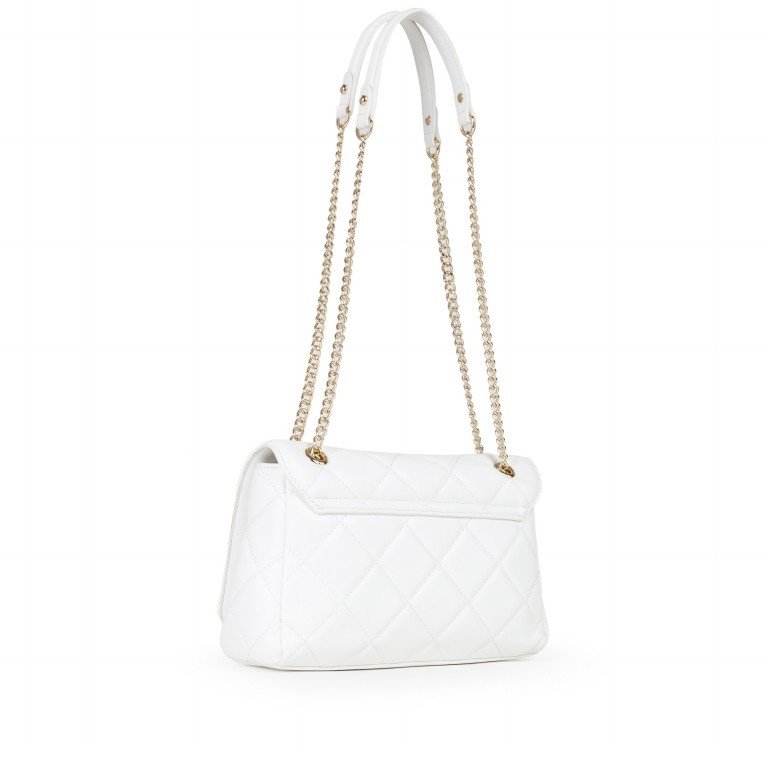 Umhängetasche Ocarina Bianco, Farbe: weiß, Marke: Valentino Bags, EAN: 8054942444257, Abmessungen in cm: 26x18x9, Bild 3 von 7