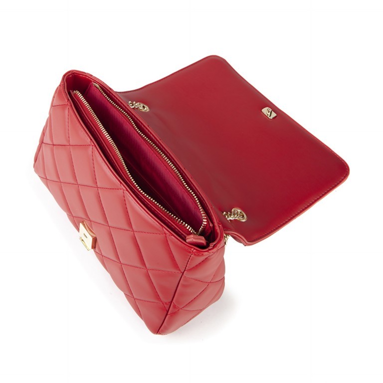 Umhängetasche Ocarina Rosso, Farbe: rot/weinrot, Marke: Valentino Bags, EAN: 8054942227553, Abmessungen in cm: 26x18x9, Bild 7 von 7