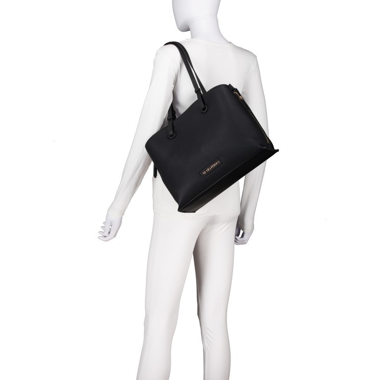 Tasche Sallie Relove Recycle Nero, Farbe: schwarz, Marke: Valentino Bags, EAN: 8054942650238, Abmessungen in cm: 35x26.5x12, Bild 4 von 5