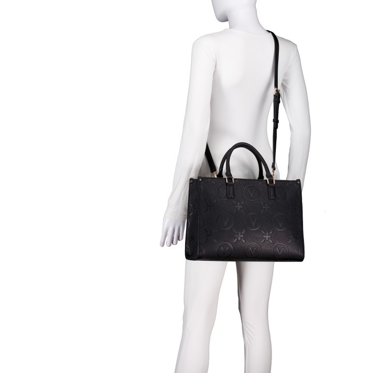Handtasche Samba Relove Recycle Nero, Farbe: schwarz, Marke: Valentino Bags, EAN: 8054942688361, Abmessungen in cm: 34.5x25.5x15, Bild 6 von 8