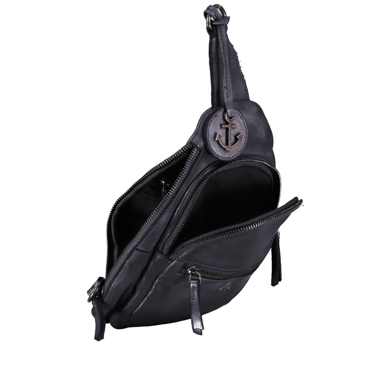 Umhängetasche Anchor-Love AL-12852 Midnight Navy, Farbe: blau/petrol, Marke: Harbour 2nd, EAN: 4046478077638, Abmessungen in cm: 18x26x7, Bild 5 von 5