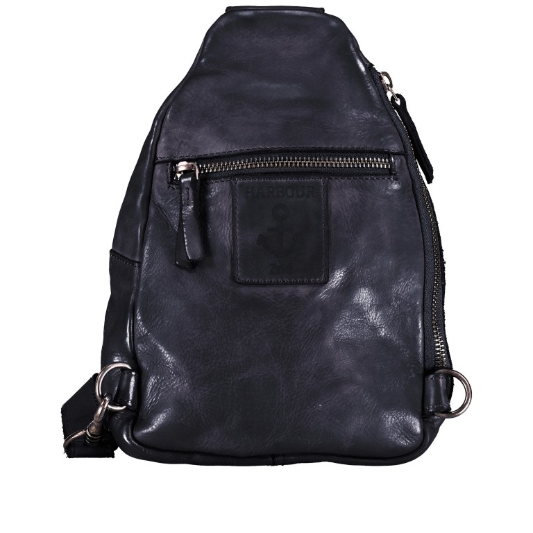 Umhängetasche Anchor-Love AL-12852 Midnight Navy, Farbe: blau/petrol, Marke: Harbour 2nd, EAN: 4046478077638, Abmessungen in cm: 18x26x7, Bild 3 von 5