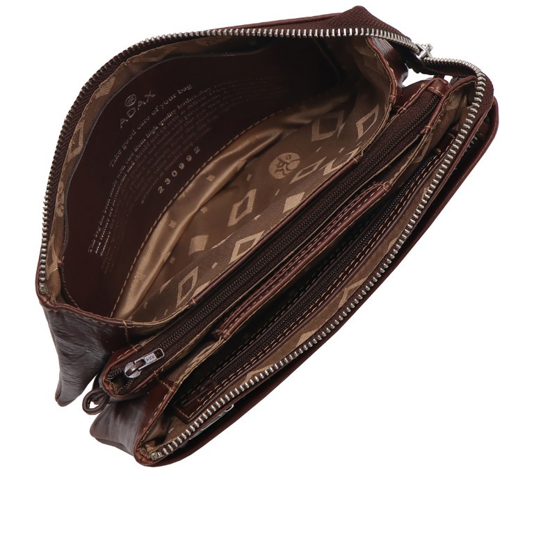 Umhängetasche / Clutch Cormorano Silja Coffee, Farbe: braun, Marke: Adax, EAN: 5705483239651, Abmessungen in cm: 23x14x3, Bild 5 von 5
