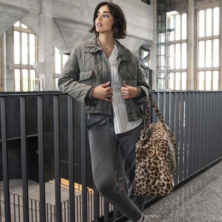 Reisetasche Mini Maxi Travelbag Leo Macchiato, Farbe: braun, Marke: Reisenthel, EAN: 4012013740664, Abmessungen in cm: 65x41x26, Bild 3 von 4