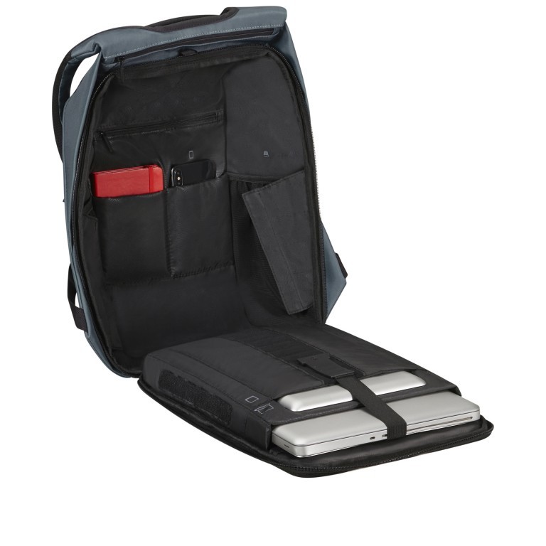 Rucksack Securipak 2.0 Backpack 15.6 Zoll Dusty Blue, Farbe: blau/petrol, Marke: Samsonite, EAN: 5400520315915, Abmessungen in cm: 30x44.5x18, Bild 7 von 10