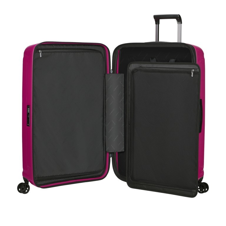 Koffer Nuon Spinner 75 erweiterbar Ruby, Farbe: rosa/pink, Marke: Samsonite, EAN: 5400520309082, Abmessungen in cm: 49x75x30, Bild 8 von 17