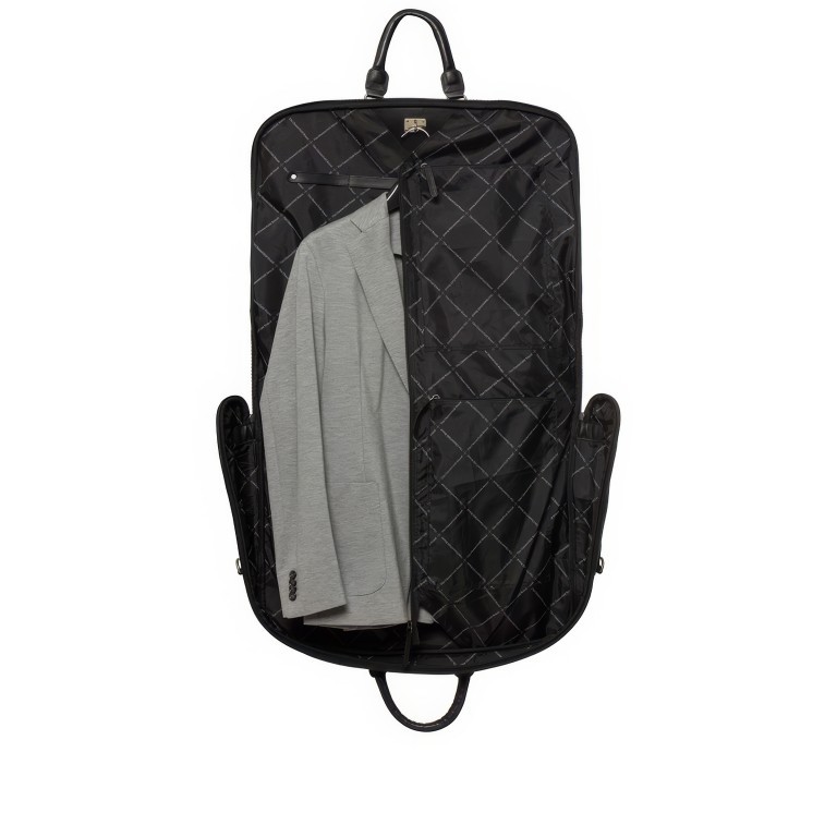 Kleidersack Josh Black, Farbe: schwarz, Marke: The Chesterfield Brand, EAN: 8719241112077, Abmessungen in cm: 61x45x12, Bild 7 von 8