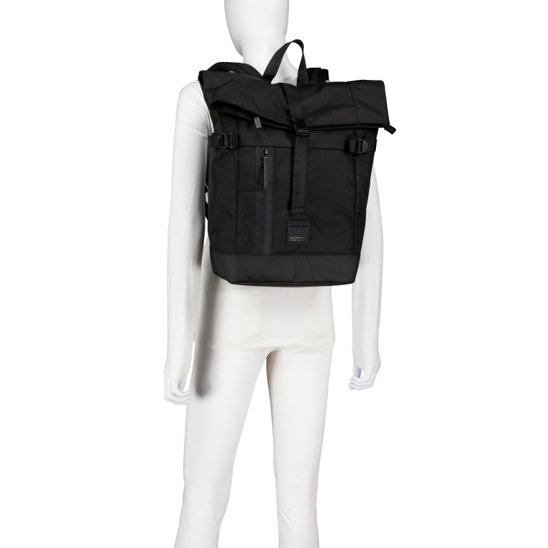 Rucksack Northwood RS Eddie MVF Black, Farbe: schwarz, Marke: Strellson, EAN: 4048835178385, Abmessungen in cm: 27.5x42x15, Bild 4 von 7