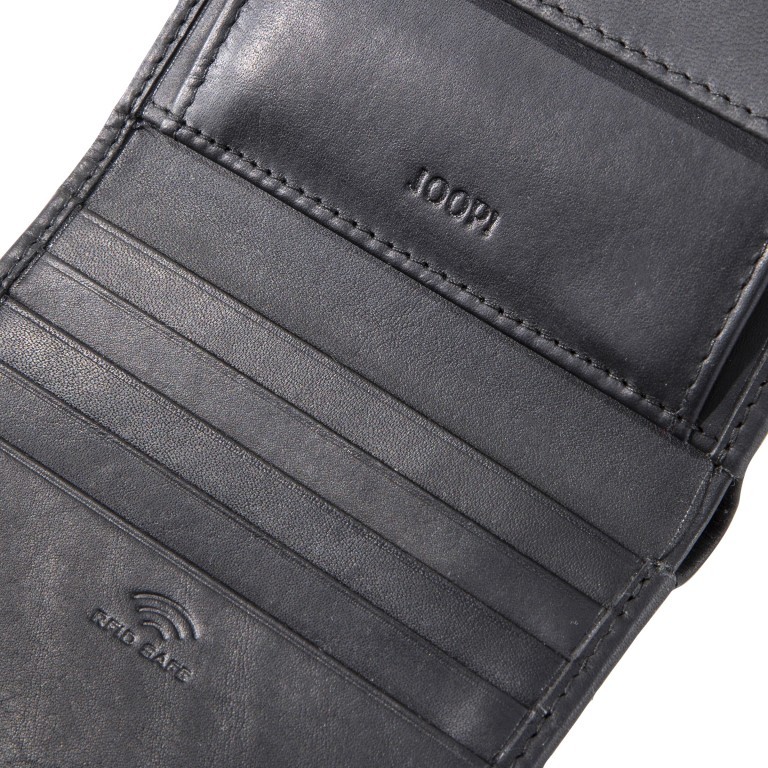 Geldbörse Loreto Daphnis SV6 Black, Farbe: schwarz, Marke: Joop!, EAN: 4053533733293, Abmessungen in cm: 9.5x10.5x2, Bild 4 von 4