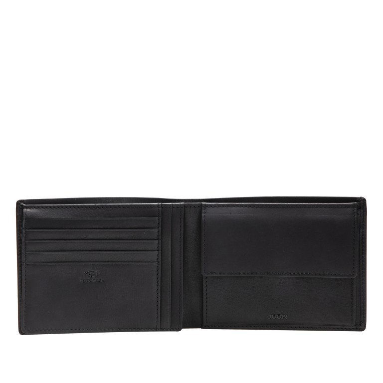 Geldbörse Loreto Typhon MH9 Black, Farbe: schwarz, Marke: Joop!, EAN: 4053533733378, Abmessungen in cm: 12.5x9x2, Bild 3 von 4