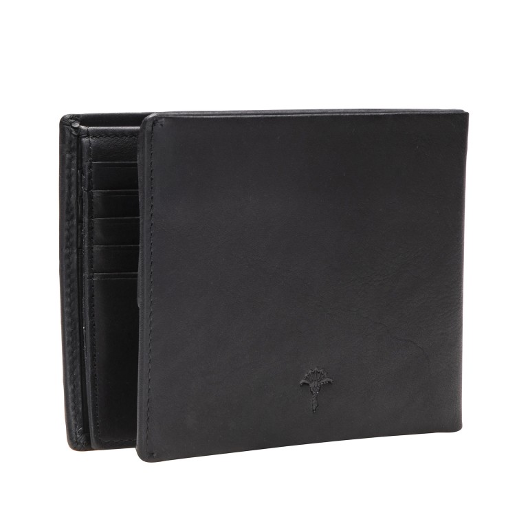 Geldbörse Loreto Typhon MH9 Black, Farbe: schwarz, Marke: Joop!, EAN: 4053533733378, Abmessungen in cm: 12.5x9x2, Bild 2 von 4