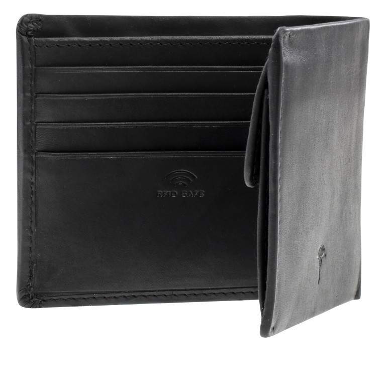 Geldbörse Loreto Philipos SH8 Black, Farbe: schwarz, Marke: Joop!, EAN: 4048835007456, Abmessungen in cm: 10.8x8.7x2, Bild 3 von 5