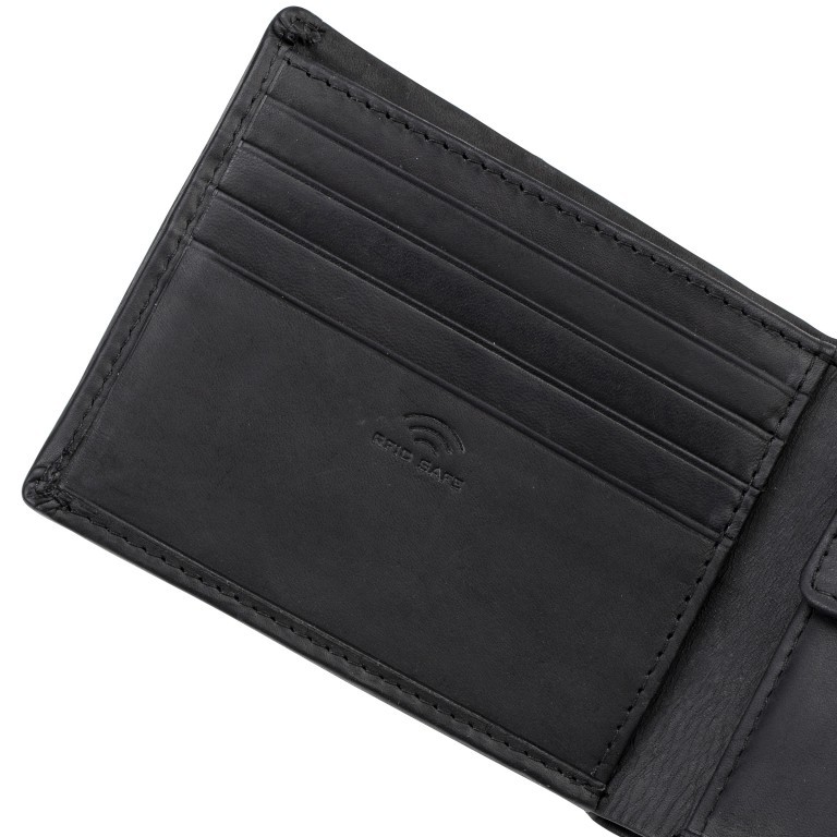 Geldbörse Loreto Philipos SH8 Black, Farbe: schwarz, Marke: Joop!, EAN: 4048835007456, Abmessungen in cm: 10.8x8.7x2, Bild 5 von 5