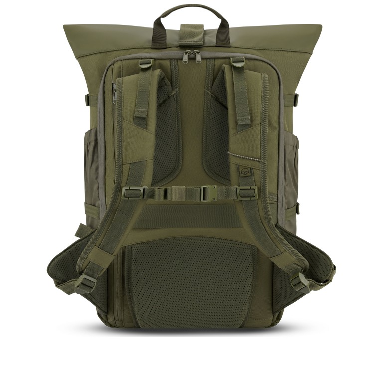 Rucksack Eco Series Allen Large Travel erweiterbar Oliv, Farbe: grün/oliv, Marke: Johnny Urban, EAN: 4260759421136, Abmessungen in cm: 31x50x18, Bild 4 von 17