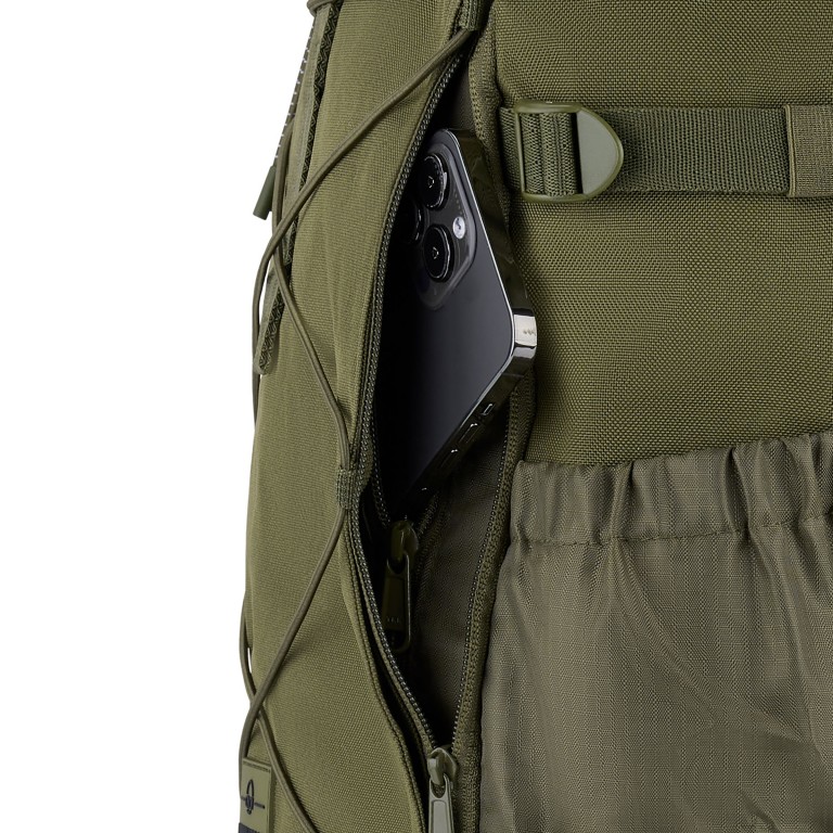 Rucksack Eco Series Allen Large Travel erweiterbar Oliv, Farbe: grün/oliv, Marke: Johnny Urban, EAN: 4260759421136, Abmessungen in cm: 31x50x18, Bild 11 von 17