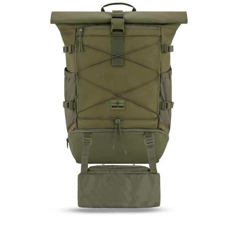 Rucksack Eco Series Allen Large Travel erweiterbar Oliv, Farbe: grün/oliv, Marke: Johnny Urban, EAN: 4260759421136, Abmessungen in cm: 31x50x18, Bild 14 von 17