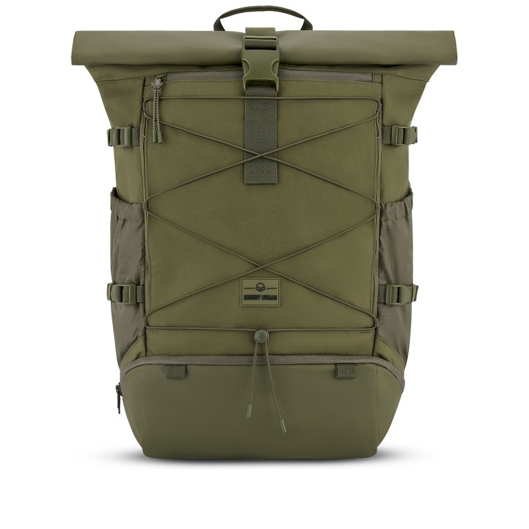Rucksack Eco Series Allen Large Travel erweiterbar Oliv, Farbe: grün/oliv, Marke: Johnny Urban, EAN: 4260759421136, Abmessungen in cm: 31x50x18, Bild 1 von 17