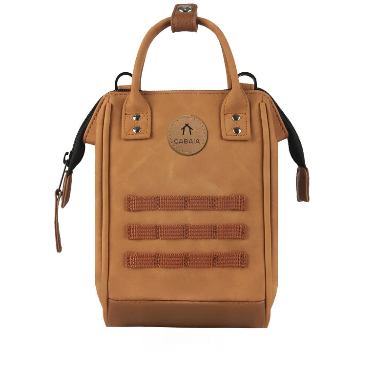 Umhängetasche Nano Bag Moscou Camel, Farbe: cognac, Marke: Cabaia, EAN: 3701328391449, Abmessungen in cm: 12x19x8.5, Bild 2 von 8
