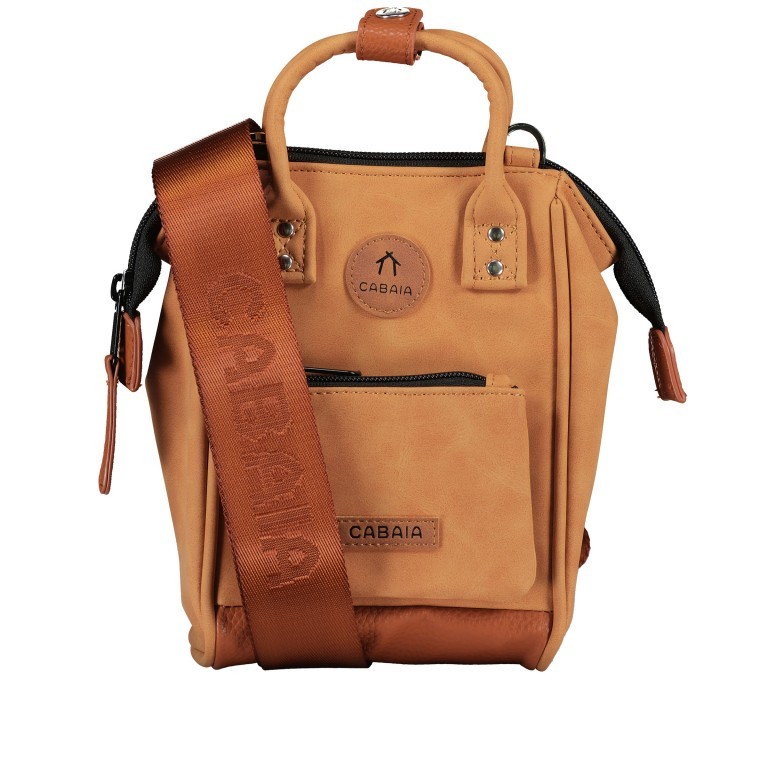 Umhängetasche Nano Bag Moscou Camel, Farbe: cognac, Marke: Cabaia, EAN: 3701328391449, Abmessungen in cm: 12x19x8.5, Bild 2 von 8