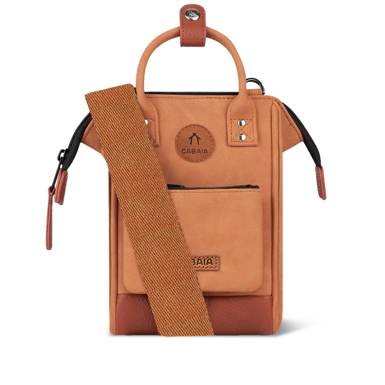 Umhängetasche Nano Bag Moscou Camel, Farbe: cognac, Marke: Cabaia, EAN: 3701328391449, Abmessungen in cm: 12x19x8.5, Bild 1 von 8