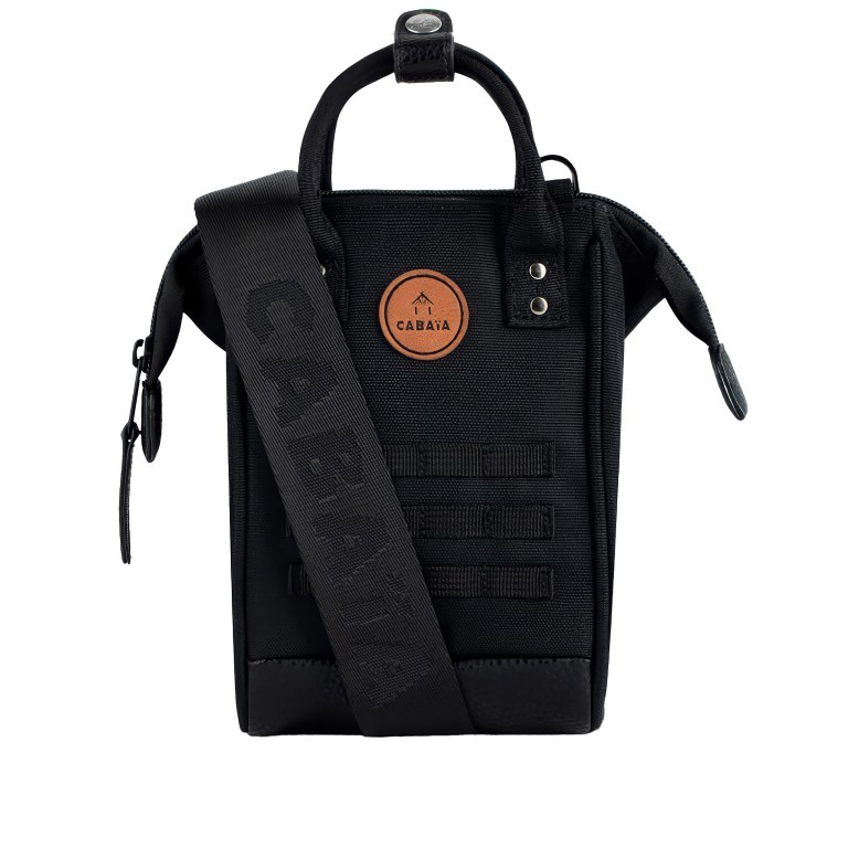 Umhängetasche Nano Bag Berlin Schwarz, Farbe: schwarz, Marke: Cabaia, EAN: 3701328393290, Abmessungen in cm: 12x19x8.5, Bild 1 von 8