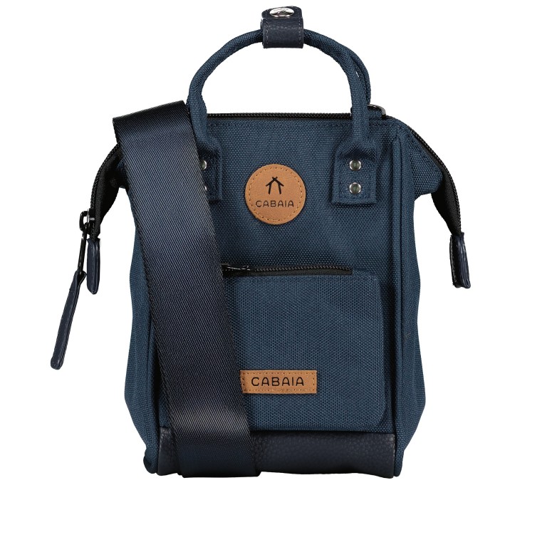 Umhängetasche Nano Bag Reykjavic Dunkelblau, Farbe: blau/petrol, Marke: Cabaia, EAN: 3701328390671, Abmessungen in cm: 12x19x8.5, Bild 1 von 8
