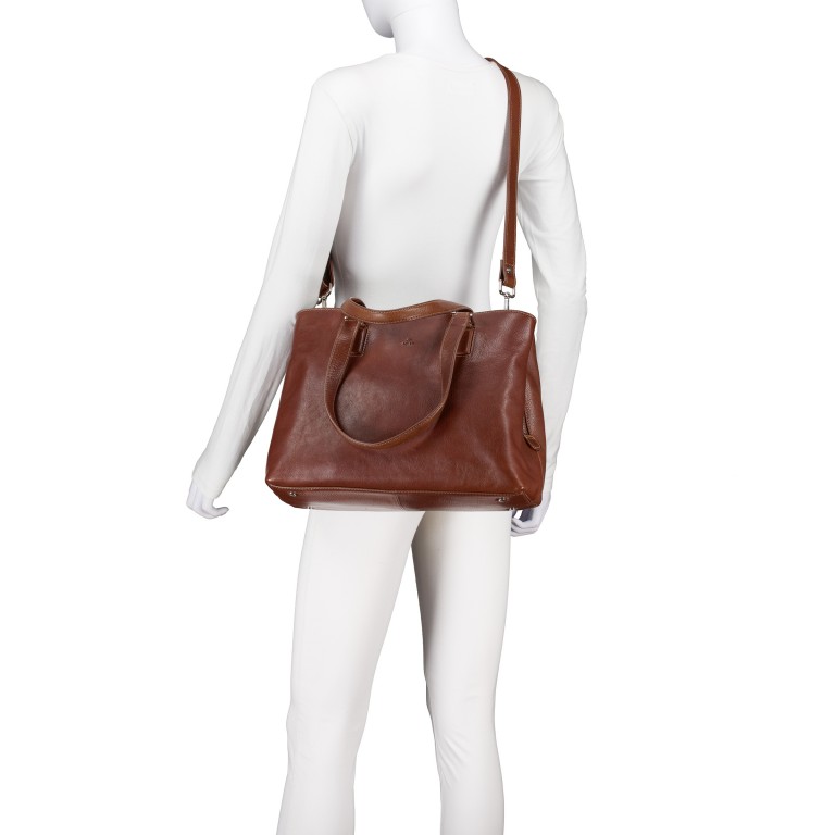 Shopper Cormorano Fanny Coffee, Farbe: braun, Marke: Adax, EAN: 5705483239675, Abmessungen in cm: 35x24x15, Bild 6 von 7