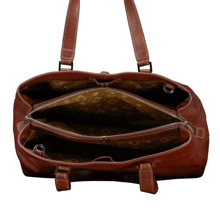 Shopper Cormorano Fanny Coffee, Farbe: braun, Marke: Adax, EAN: 5705483239675, Abmessungen in cm: 35x24x15, Bild 7 von 7