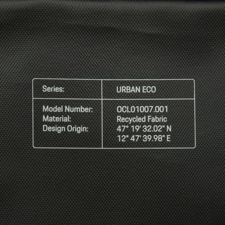 Reisetasche / Rucksack Urban Eco Travel Duffle Black, Farbe: schwarz, Marke: Porsche Design, EAN: 4056487068763, Abmessungen in cm: 58x33x33, Bild 8 von 9