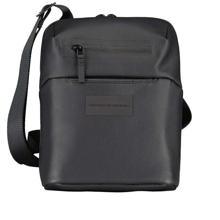 Umhängetasche Urban Eco Leather Shoulder Bag S RL Black, Farbe: schwarz, Marke: Porsche Design, EAN: 4056487052359, Abmessungen in cm: 21x26x7, Bild 1 von 5