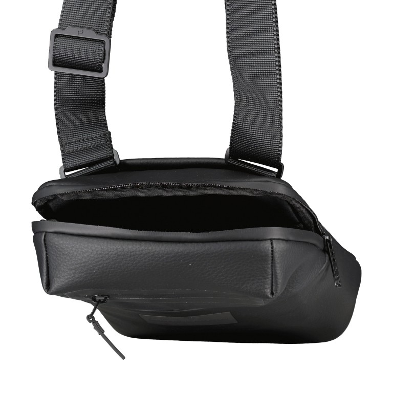 Umhängetasche Urban Eco Leather Shoulder Bag S RL Black, Farbe: schwarz, Marke: Porsche Design, EAN: 4056487052359, Abmessungen in cm: 21x26x7, Bild 5 von 5