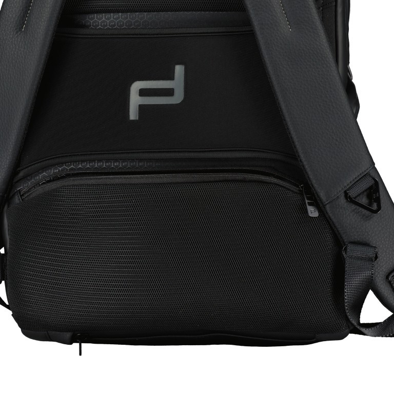 Rucksack Urban Eco Leather Backpack M2 mit Laptopfach 15 Zoll Black, Farbe: schwarz, Marke: Porsche Design, EAN: 4056487052298, Abmessungen in cm: 33x43x17, Bild 11 von 12