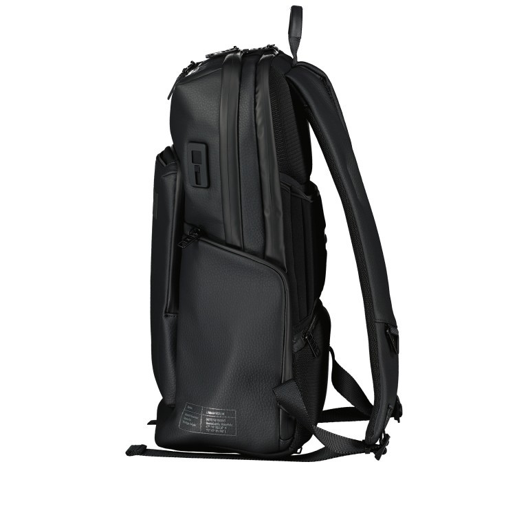 Rucksack Urban Eco Leather Backpack M2 mit Laptopfach 15 Zoll Black, Farbe: schwarz, Marke: Porsche Design, EAN: 4056487052298, Abmessungen in cm: 33x43x17, Bild 3 von 12