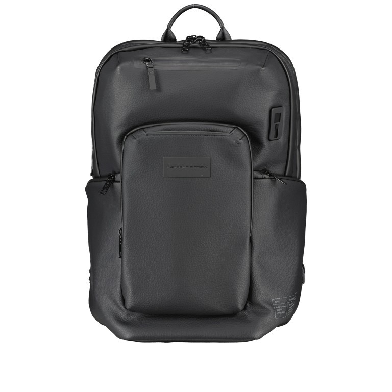 Rucksack Urban Eco Leather Backpack M2 mit Laptopfach 15 Zoll Black, Farbe: schwarz, Marke: Porsche Design, EAN: 4056487052298, Abmessungen in cm: 33x43x17, Bild 1 von 12