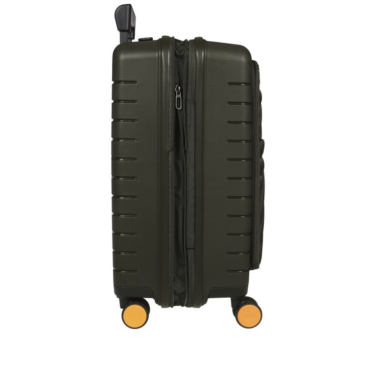 Handgepäck-Trolley B|Y by Brics Ulisse mit Frontfach 55 cm Oliv, Farbe: grün/oliv, Marke: Brics, EAN: 8016623959221, Abmessungen in cm: 37x55x24, Bild 4 von 12