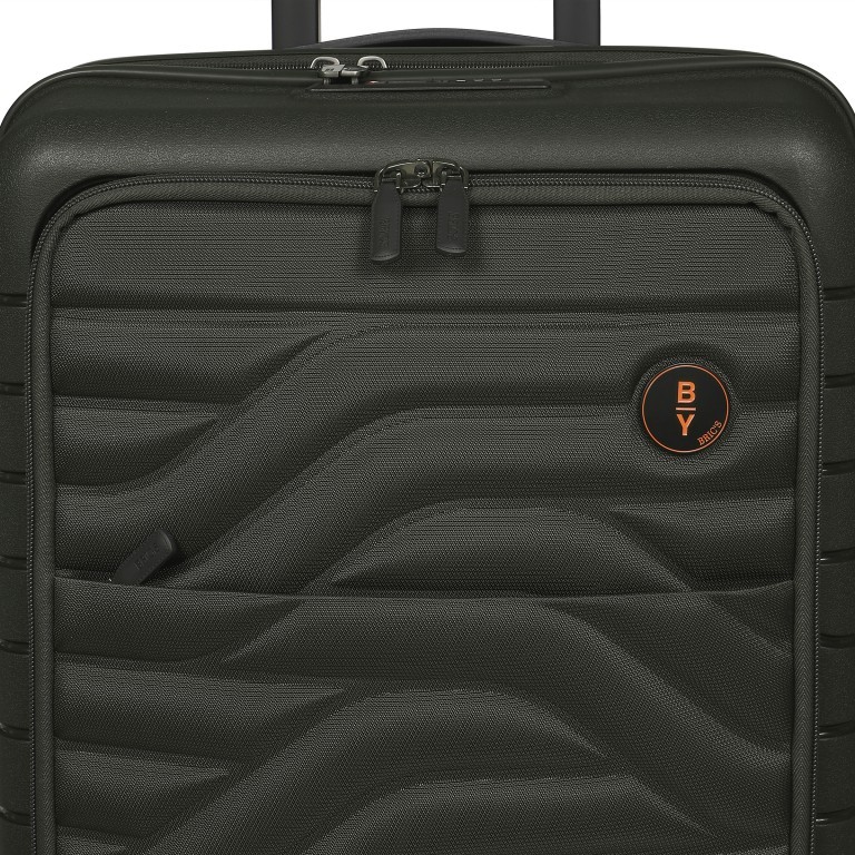 Handgepäck-Trolley B|Y by Brics Ulisse mit Frontfach 55 cm Oliv, Farbe: grün/oliv, Marke: Brics, EAN: 8016623959221, Abmessungen in cm: 37x55x24, Bild 12 von 12