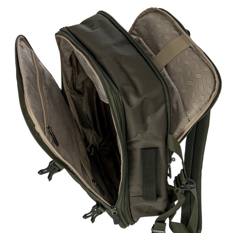 Rucksack / Reisetasche B|Y by Brics Two Way Underseater erweiterbar im Volumen Oliva, Farbe: grün/oliv, Marke: Brics, EAN: 8016623967684, Abmessungen in cm: 30x42x14, Bild 7 von 8