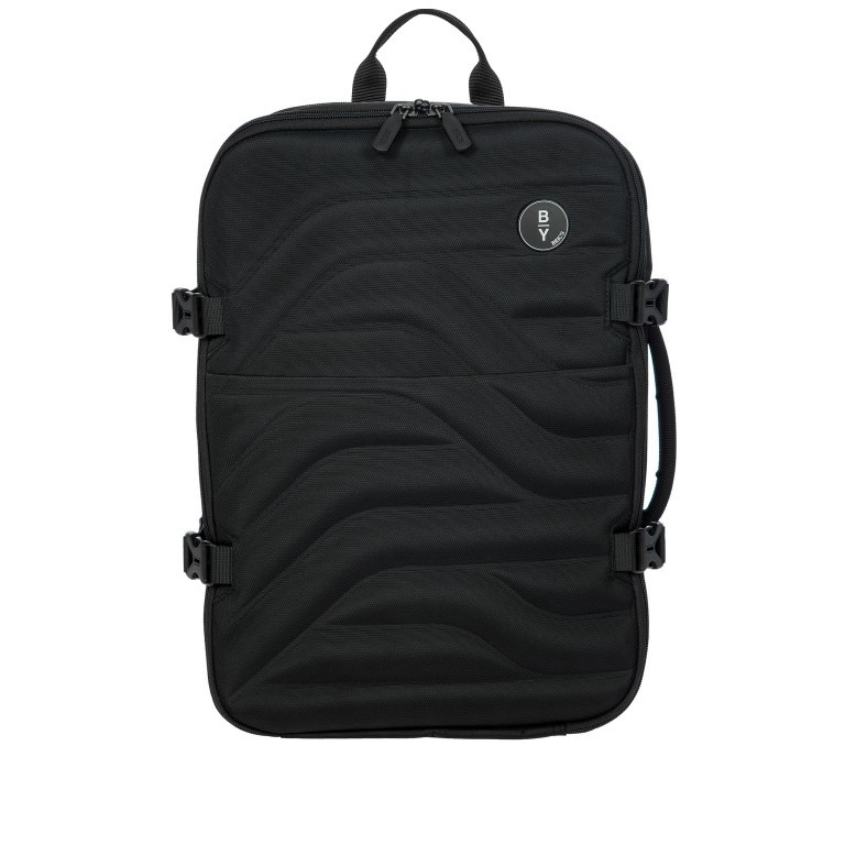Rucksack / Reisetasche B|Y by Brics Two Way Underseater erweiterbar im Volumen Nero, Farbe: schwarz, Marke: Brics, EAN: 8016623967837, Abmessungen in cm: 30x42x14, Bild 1 von 8
