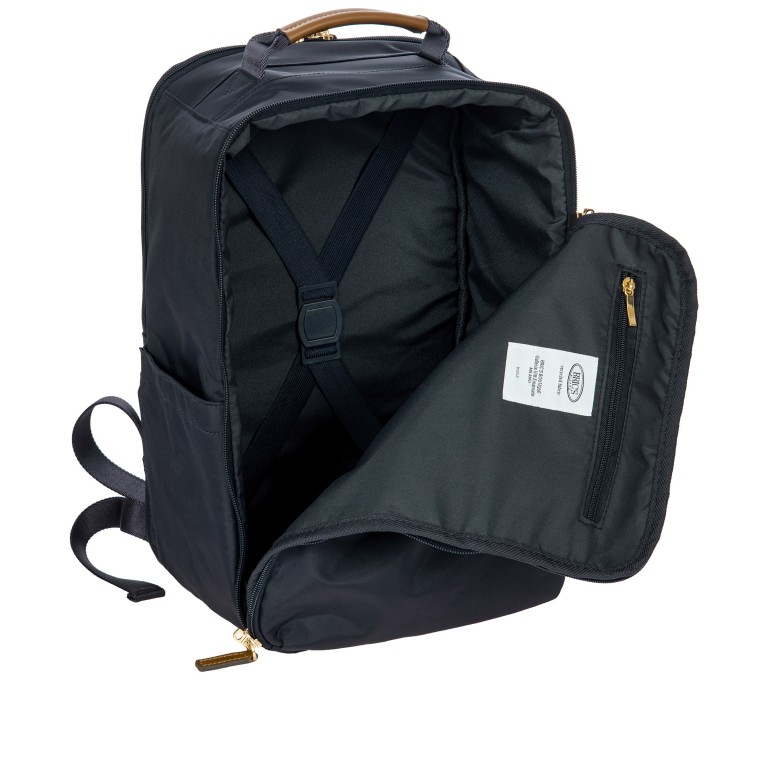 Rucksack X-BAG & X-Travel Underseat Backpack Ocean Blue, Farbe: blau/petrol, Marke: Brics, EAN: 8016623969367, Abmessungen in cm: 26x39x19, Bild 7 von 9