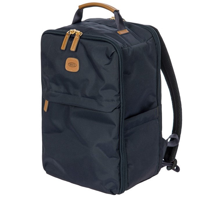 Rucksack X-BAG & X-Travel Underseat Backpack Ocean Blue, Farbe: blau/petrol, Marke: Brics, EAN: 8016623969367, Abmessungen in cm: 26x39x19, Bild 3 von 9