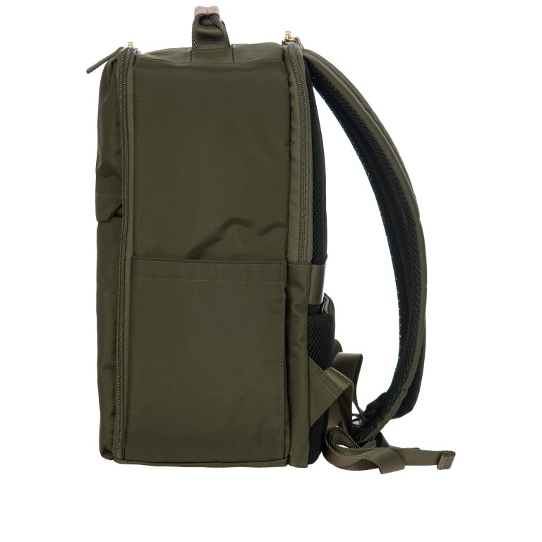 Rucksack X-BAG & X-Travel Underseat Backpack Oliva, Farbe: grün/oliv, Marke: Brics, EAN: 8016623969374, Abmessungen in cm: 26x39x19, Bild 4 von 9