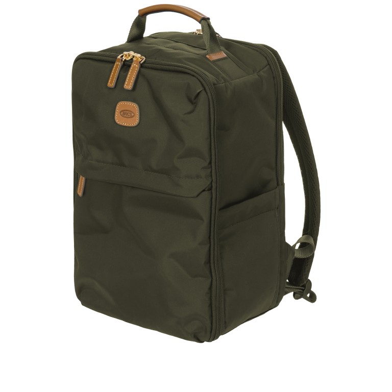 Rucksack X-BAG & X-Travel Underseat Backpack Oliva, Farbe: grün/oliv, Marke: Brics, EAN: 8016623969374, Abmessungen in cm: 26x39x19, Bild 3 von 9