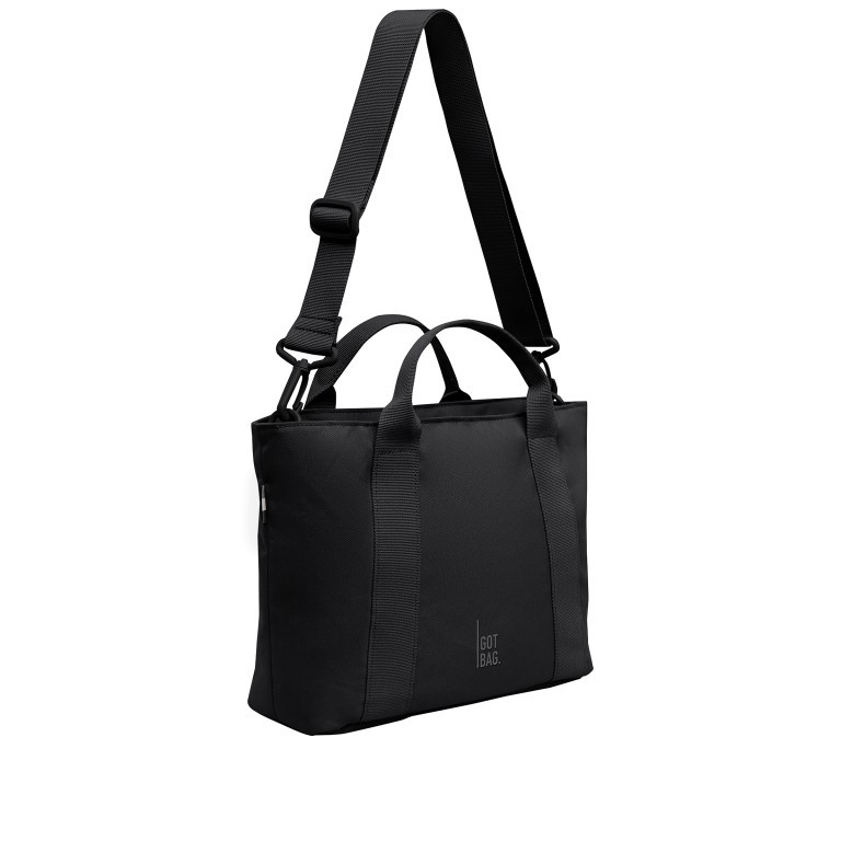 Handtasche Tote Bag Mini Monochrome Black, Farbe: schwarz, Marke: Got Bag, EAN: 4262457050373, Abmessungen in cm: 33x22x10, Bild 2 von 8