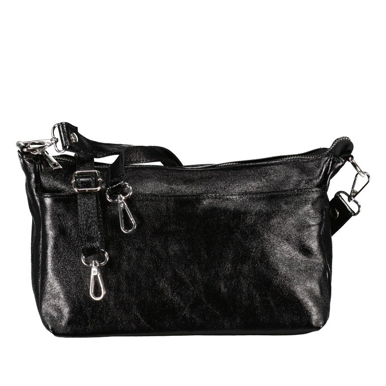 Umhängetasche Laminato Schwarz, Farbe: schwarz, Marke: Hausfelder Manufaktur, EAN: 4065646024595, Abmessungen in cm: 28x18x11.3, Bild 1 von 8