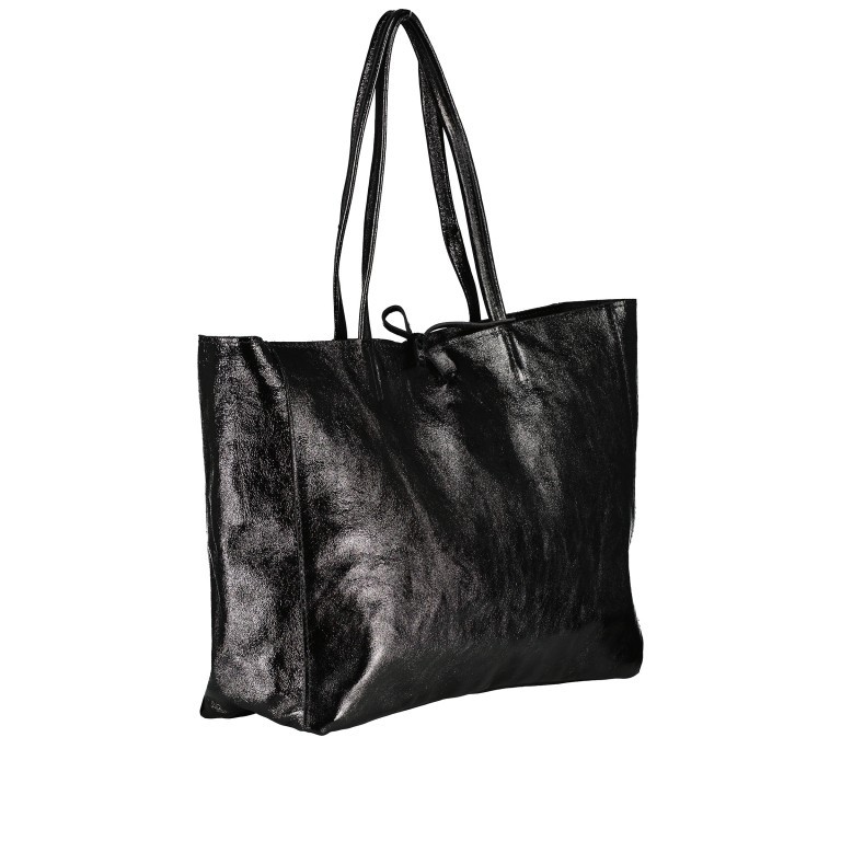 Shopper Laminato Schwarz, Farbe: schwarz, Marke: Hausfelder Manufaktur, EAN: 4065646024601, Abmessungen in cm: 36.5x30.5x12.5, Bild 2 von 5