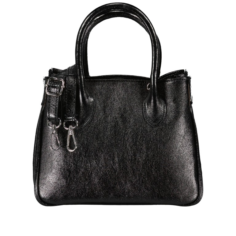 Handtasche Laminato Schwarz, Farbe: schwarz, Marke: Hausfelder Manufaktur, EAN: 4065646024656, Abmessungen in cm: 23x17.5x10, Bild 1 von 7
