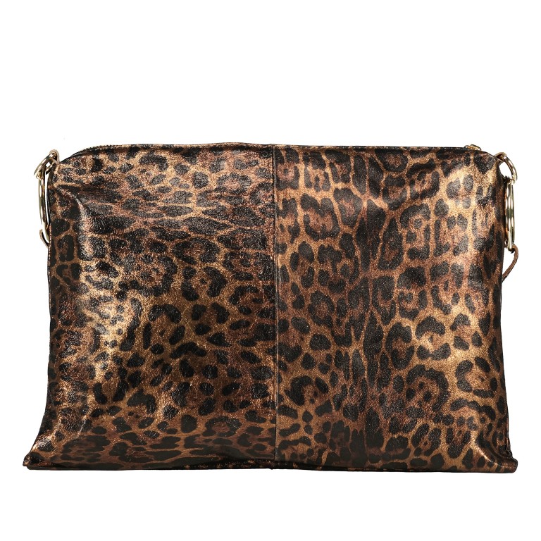 Umhängetasche Leoprint Braun, Farbe: braun, Marke: Hausfelder Manufaktur, EAN: 4065646024755, Abmessungen in cm: 35.5x25x1.2, Bild 3 von 7