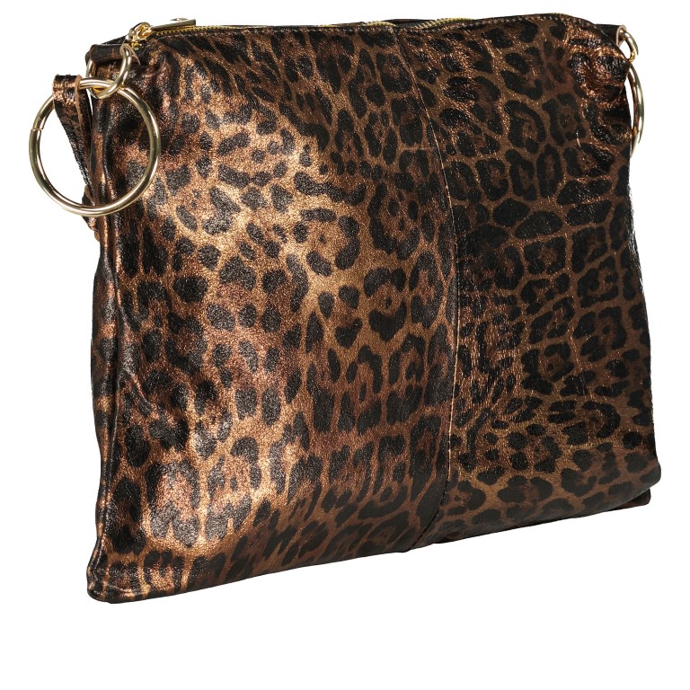 Umhängetasche Leoprint Braun, Farbe: braun, Marke: Hausfelder Manufaktur, EAN: 4065646024755, Abmessungen in cm: 35.5x25x1.2, Bild 2 von 7